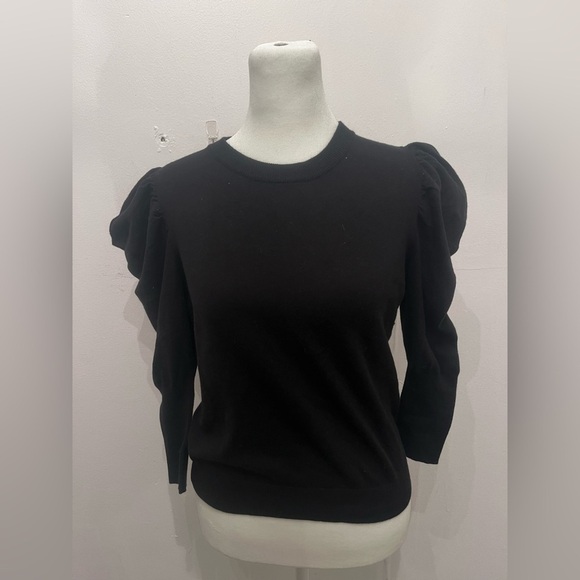 Misa Los Angeles Gabriela Sweater Cashmere Blend Black Extra Small - Picture 2 of 4